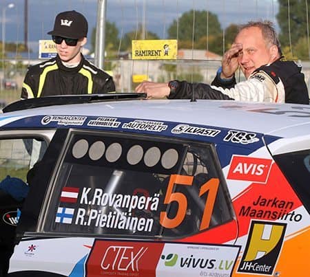 Liepaja Rally 2016 Kalle Rovanpera and Risto Pietalainen CREDIT Kriss Karnitis