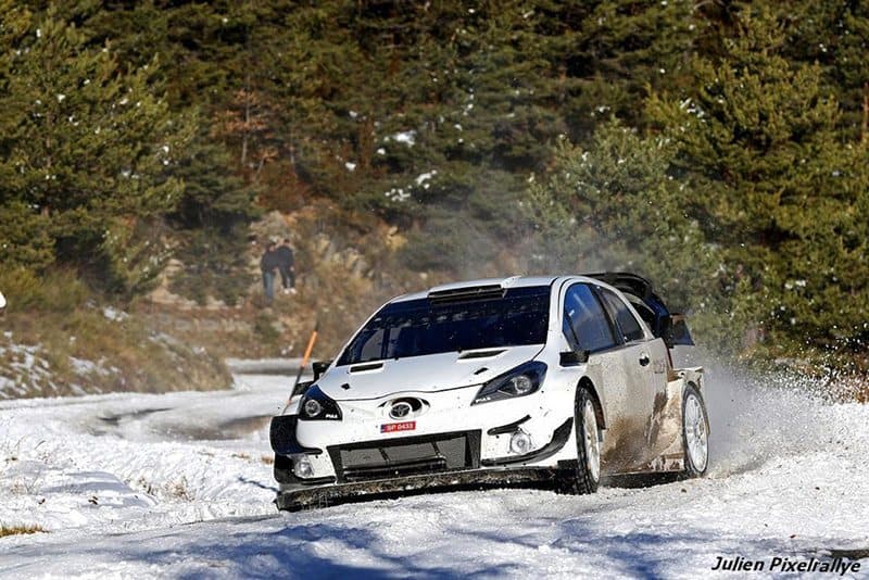 Ott Tanak testing Toyota Yaris WRC