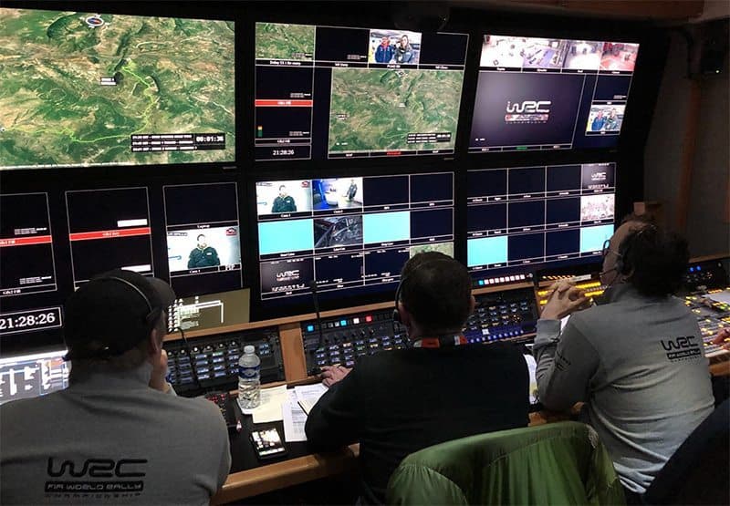 WRC Live control room