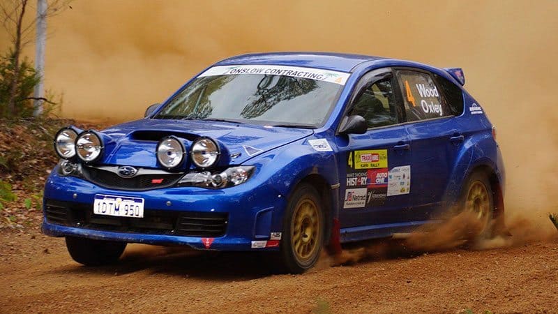 Second place went to Stephen Oxley in a beautifully prepared Subaru WRX. Photo: Kevin McIntyre