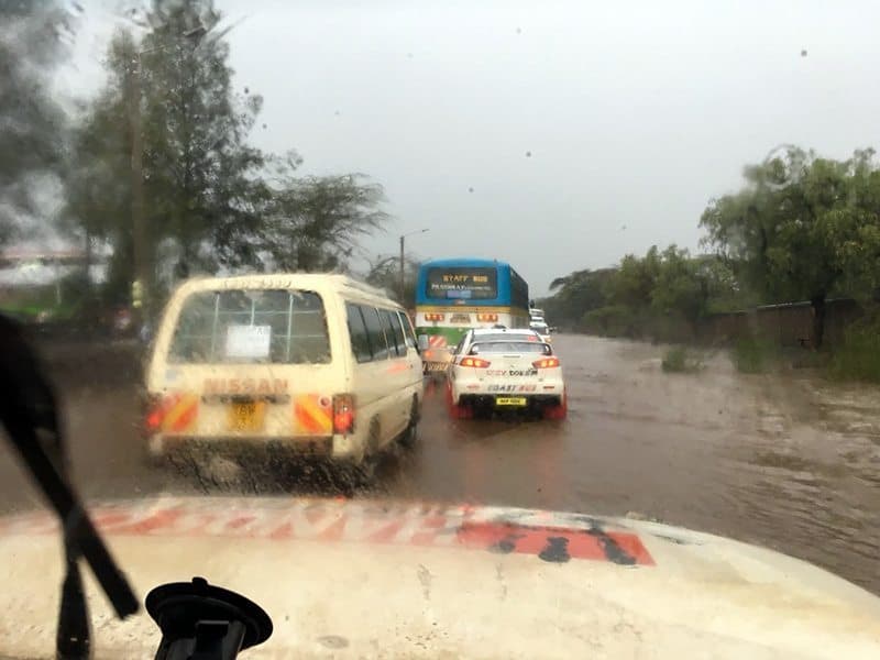 Safari Rally rain
