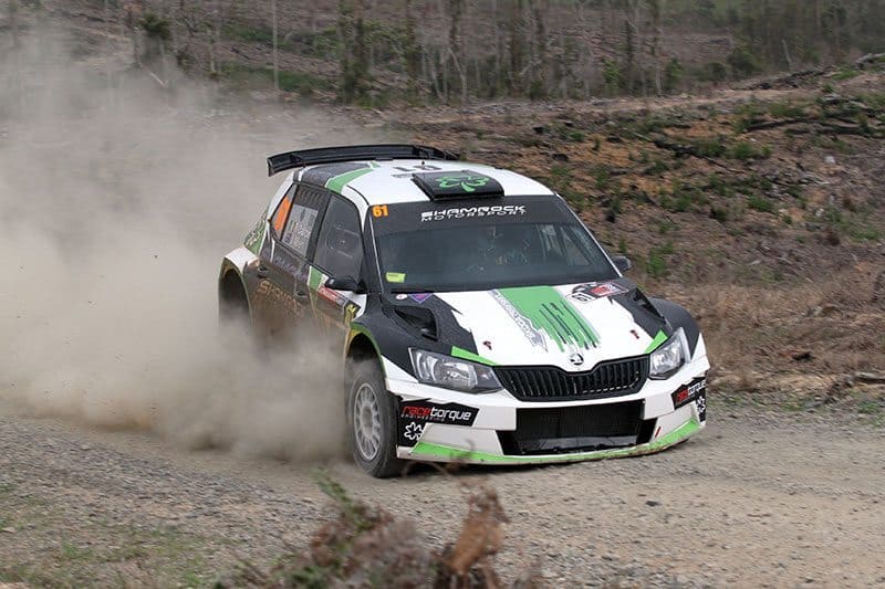 R5 cars are filtering down to all levels of the sport. This is Richie Dalton driving a leased Skoda R5 at Rally Australia. Photo: Peter Whitten