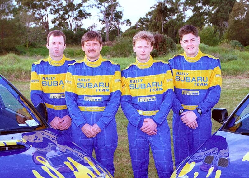 The glory days for the ARC, with team-mates Craig Vincent, Possum Bourne and Greg Graham.